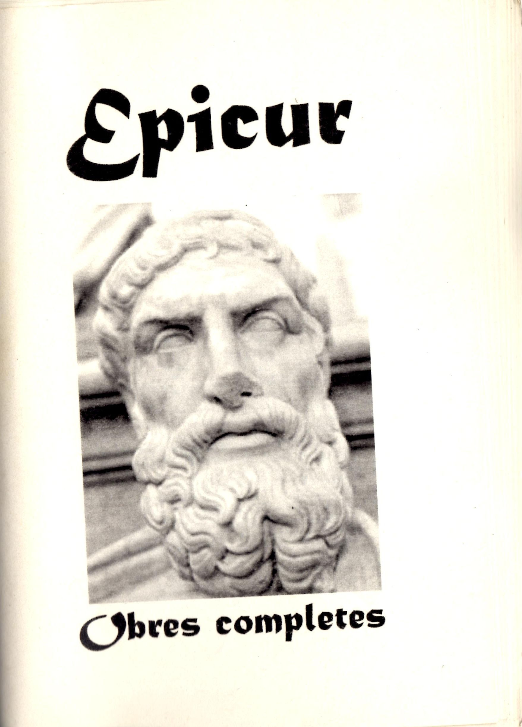 Epicur: Obres completes.