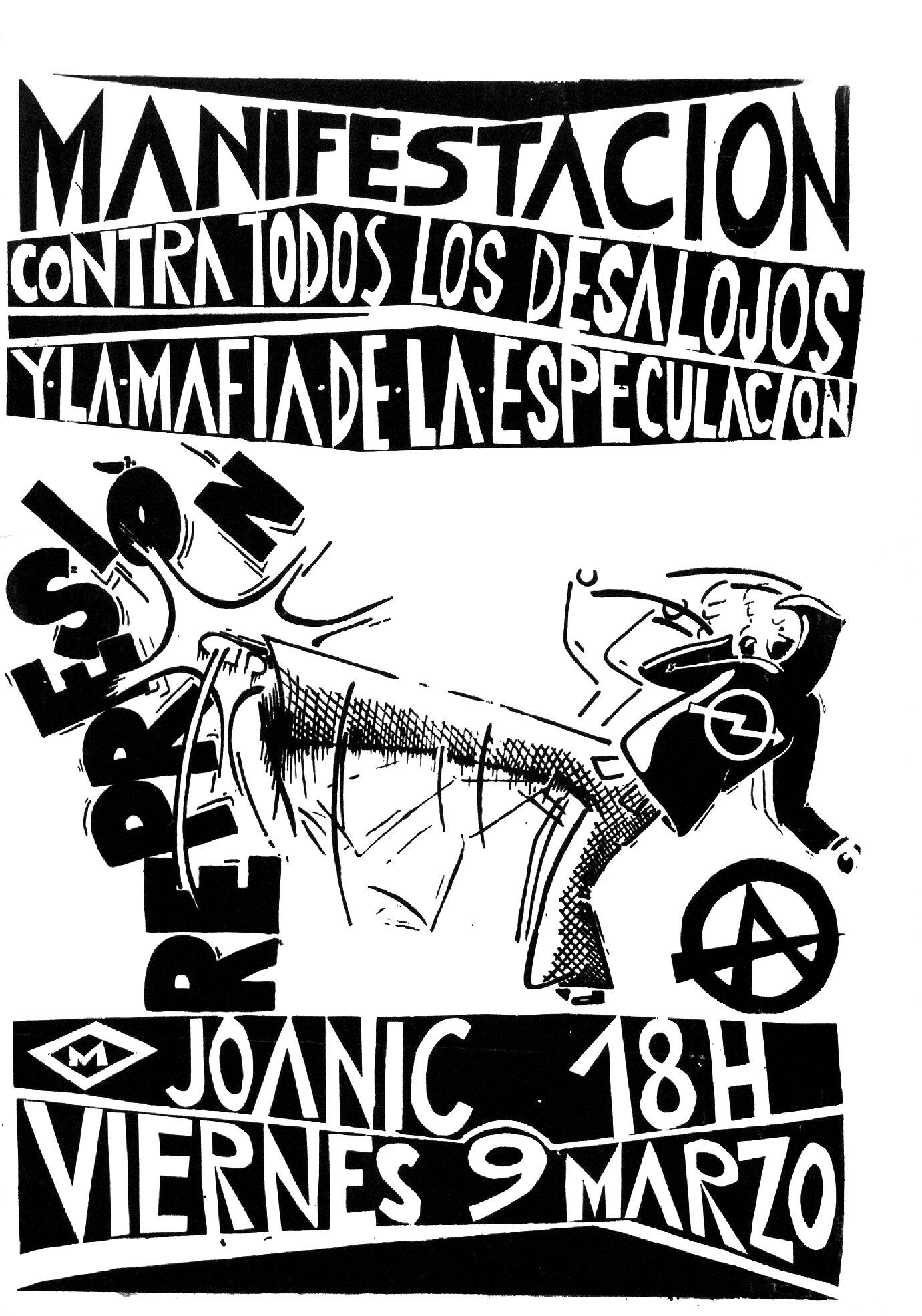 Manisfetación contra todos los desalojos y la mafia de la especulación