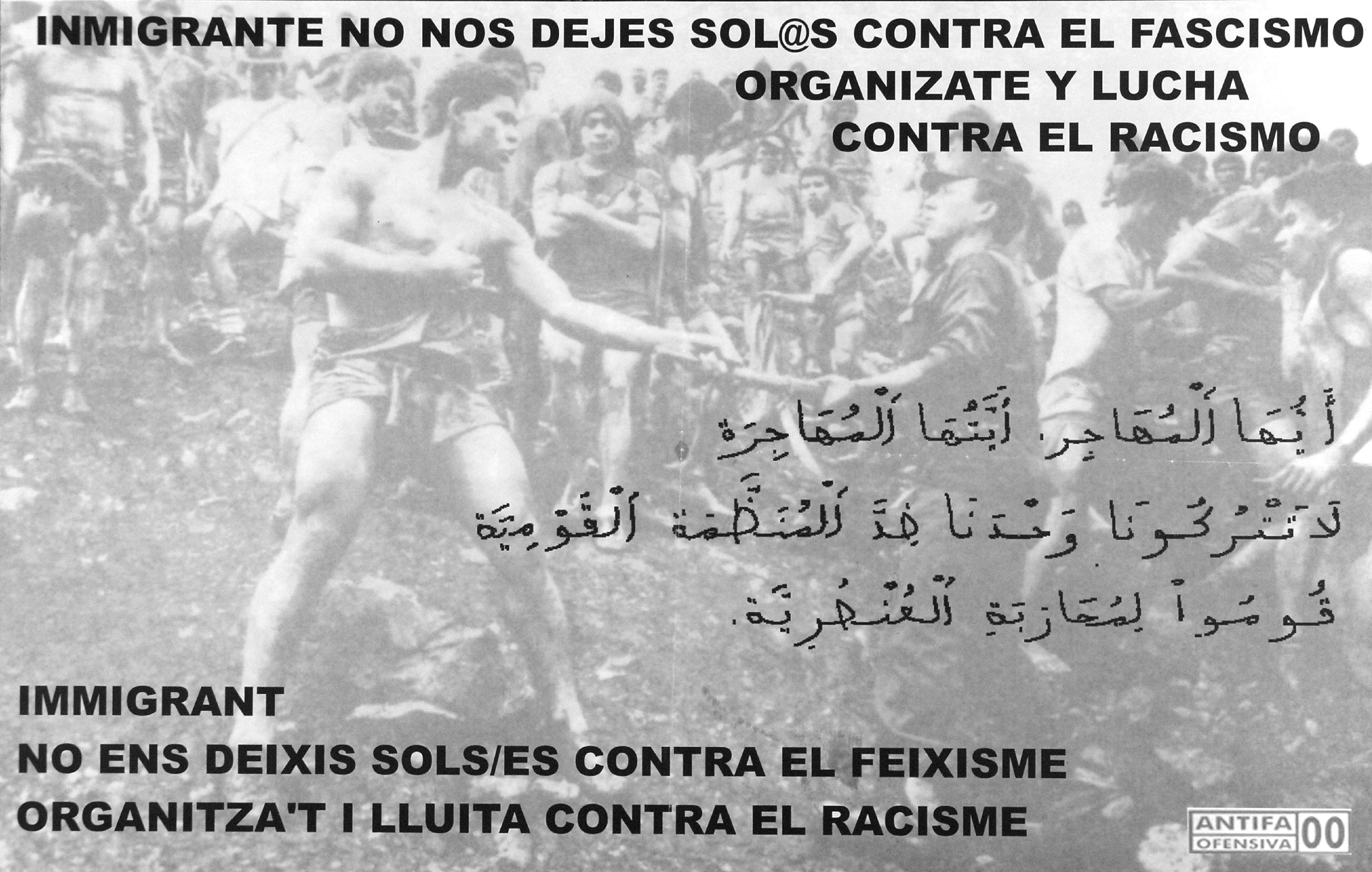 Immigrant, no ens deixis sols/es contra el Feixime. Organitza’t i lluita contra el racisme